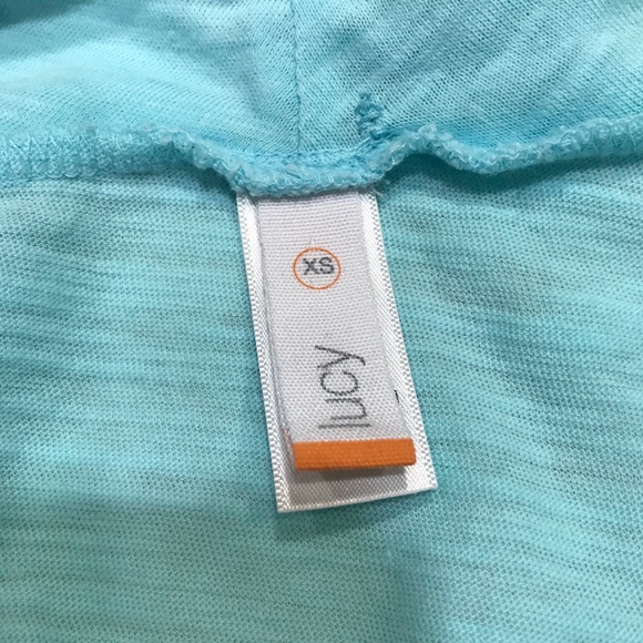Lucy Turquoise Long Sleeve Cowl Neck Top XS - Picture 9 of 9